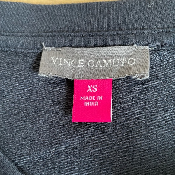 NWT VINCE CAMUTO WEEKEND black sweatshirt - Picture 7 of 11